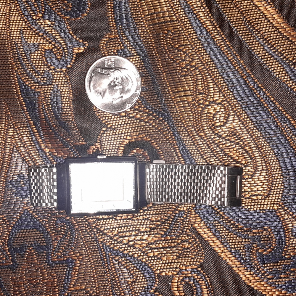 Kenneth Cole Silver Rectangular Watch - image 2